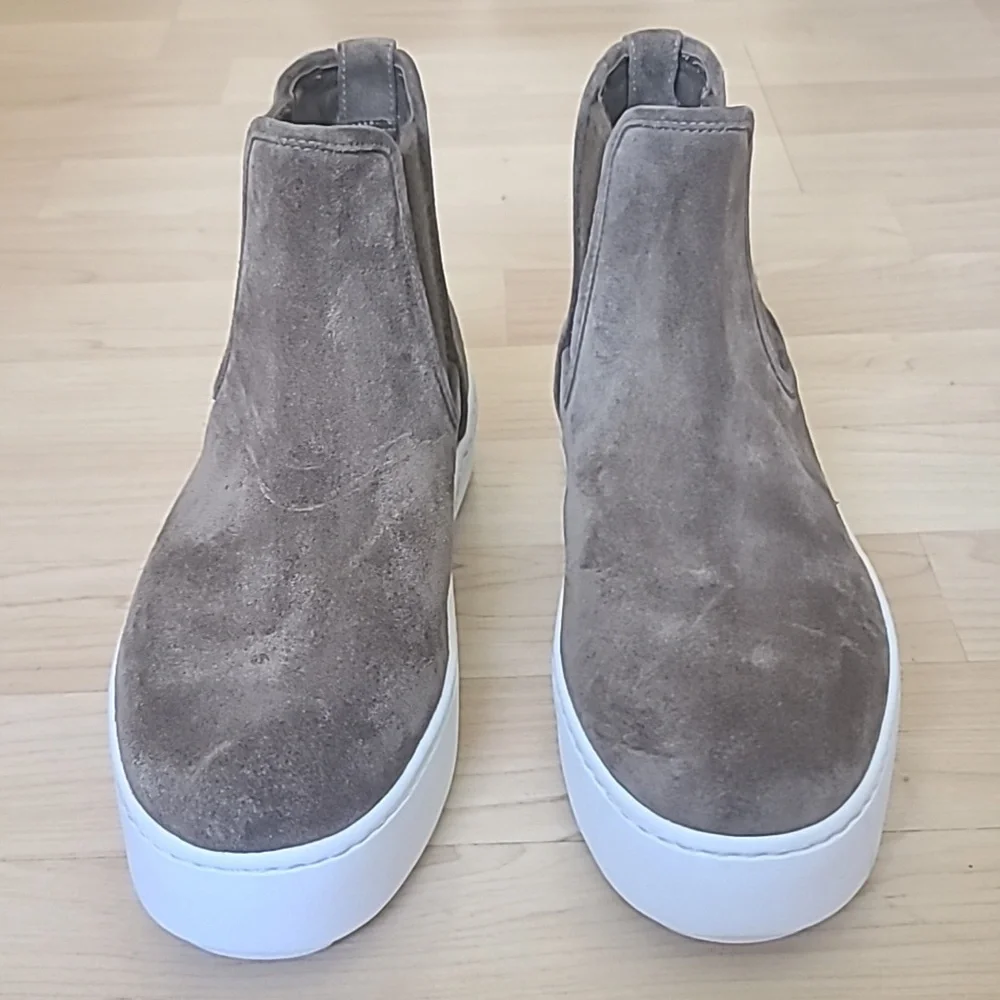 VINCE (NEW) Warren Chelsea Slip-on Platform Suede Boots, Size EU 36.5/ US6.5 - Picture 4 of 10